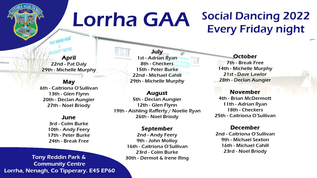 LORRHA GAA SOCIAL DANCING 2022